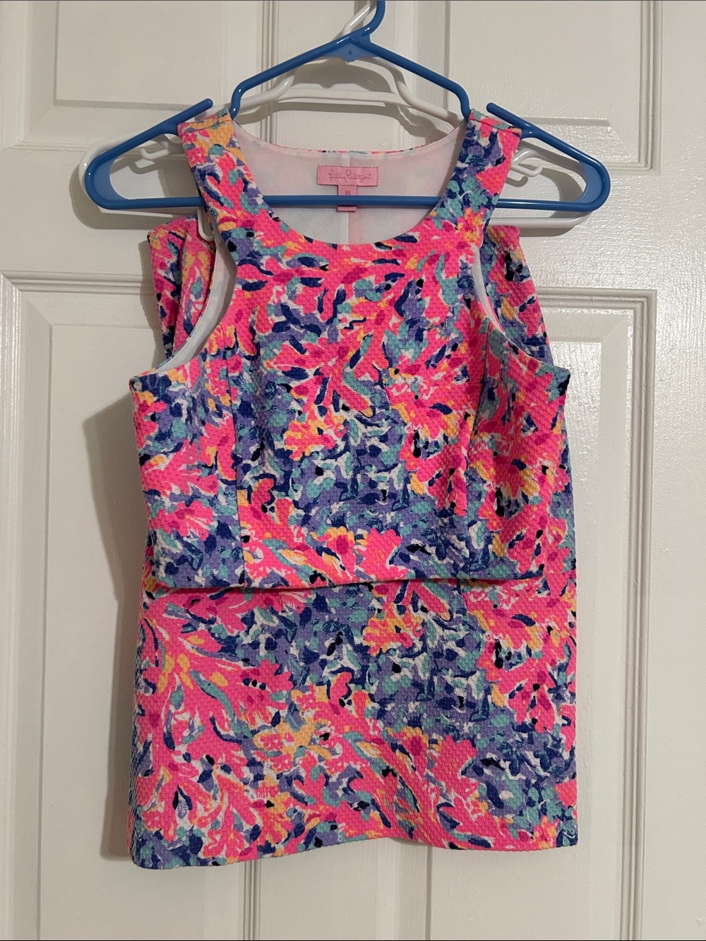 Lilly Pulitzer Pink Multi Floral Sleeveless Set